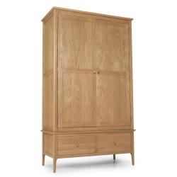 Double Wardrobe With Drawer